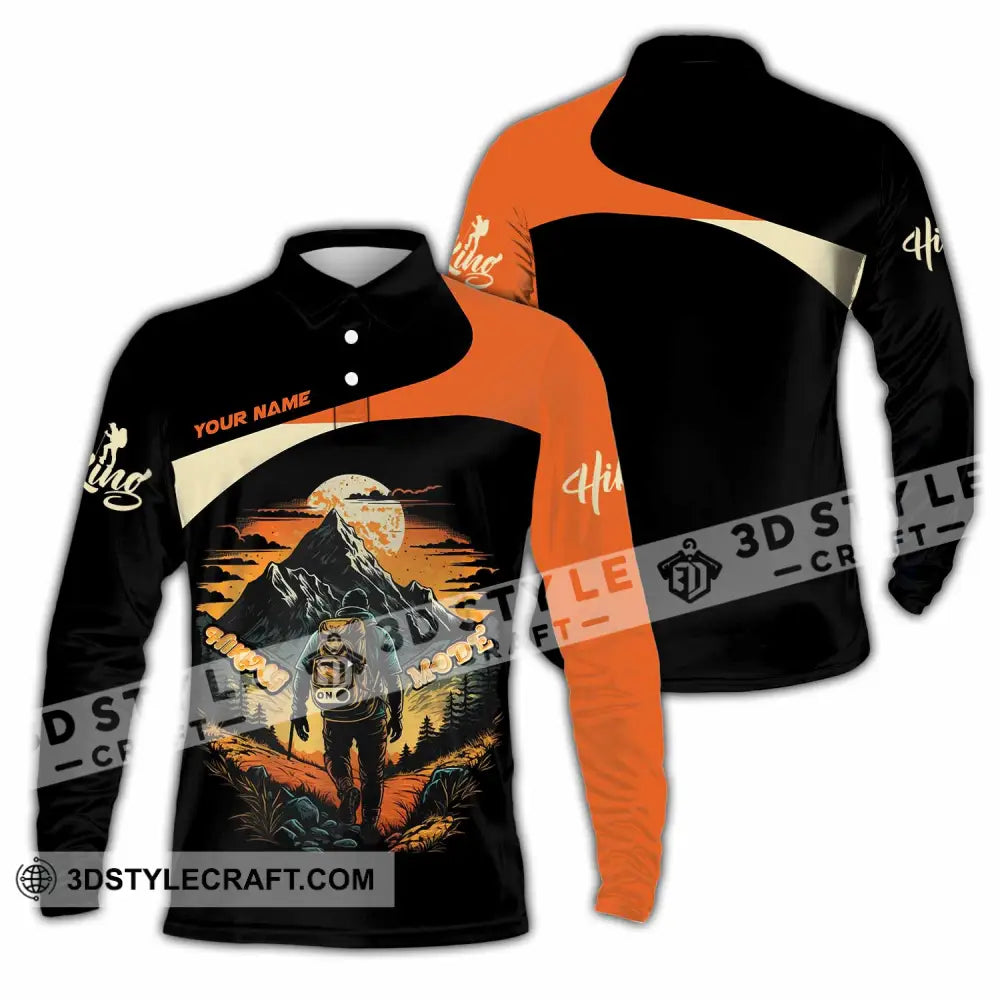 Unisex Shirt Custom Hiking Shirt Long Sleeve Polo / S T shirt