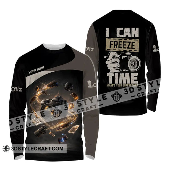 Unisex Shirt - Custom I Can Freeze Time Shirt style option 4