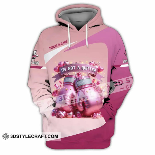 Unisex Shirt - Custom I'm Not A Quitter I Love Boxing Shirt style option 3