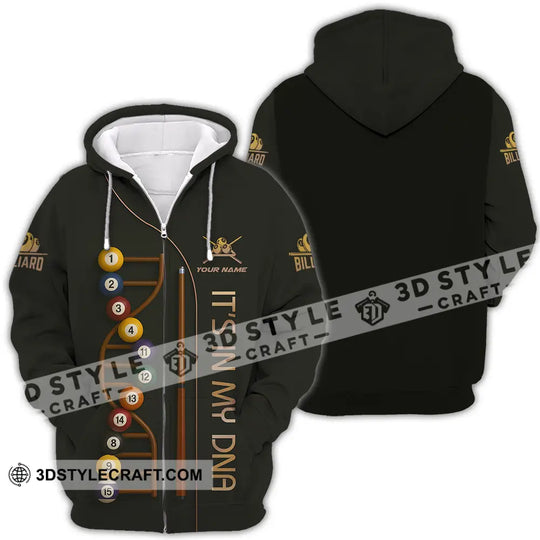 Unisex Shirt - Custom In My DNA Billiard Shirt style option 4