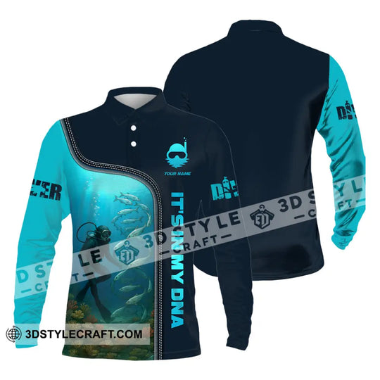 Unisex Shirt - Custom It Is In My DNA Shirt For Diver style option 4
