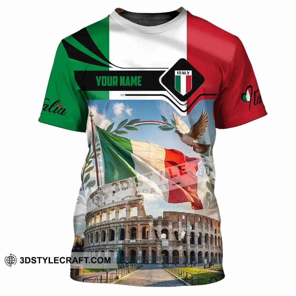 Unisex Shirt - Custom Italy 3D Shirt - T-Shirt / S - T-shirt
