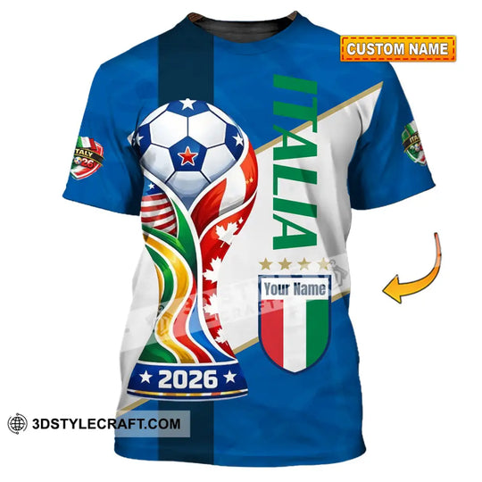 Unisex Shirt - Custom Italy World Cup 2026 Shirt style option 1