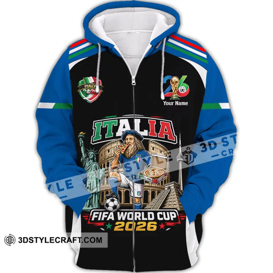 Unisex Shirt - Custom Italy World Cup 2026 Shirt style option 3