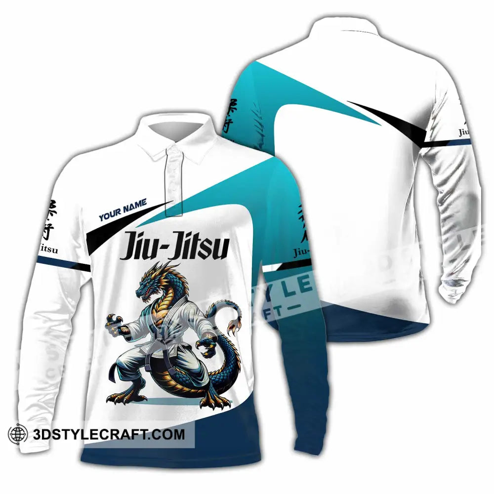 Unisex Shirt - Custom Jiu Jitsu 3D Shirt Long Sleeve Polo / S T-shirt