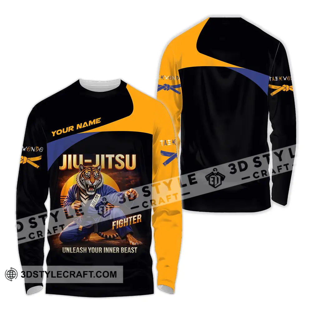 Unisex Shirt - Custom Jiu Jitsu 3D Shirt Long Sleeve Shirt / S T-shirt