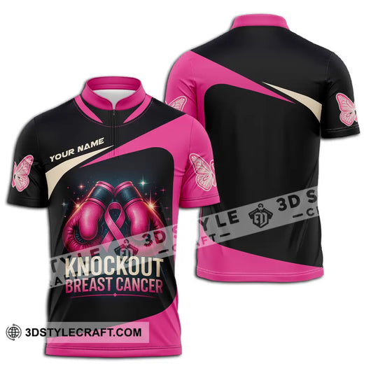 Unisex Shirt - Custom Knock Out Breast Cancer Shirt style option 2