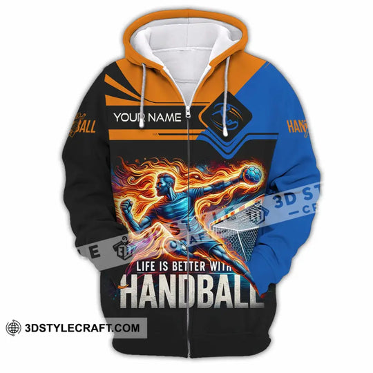 Unisex Shirt - Custom Life Is Better With Handball Sport Shirt style option 4