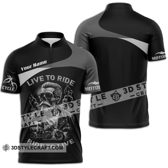 Unisex Shirt - Custom Live To Ride Ride To Live 3D Shirt style option 2