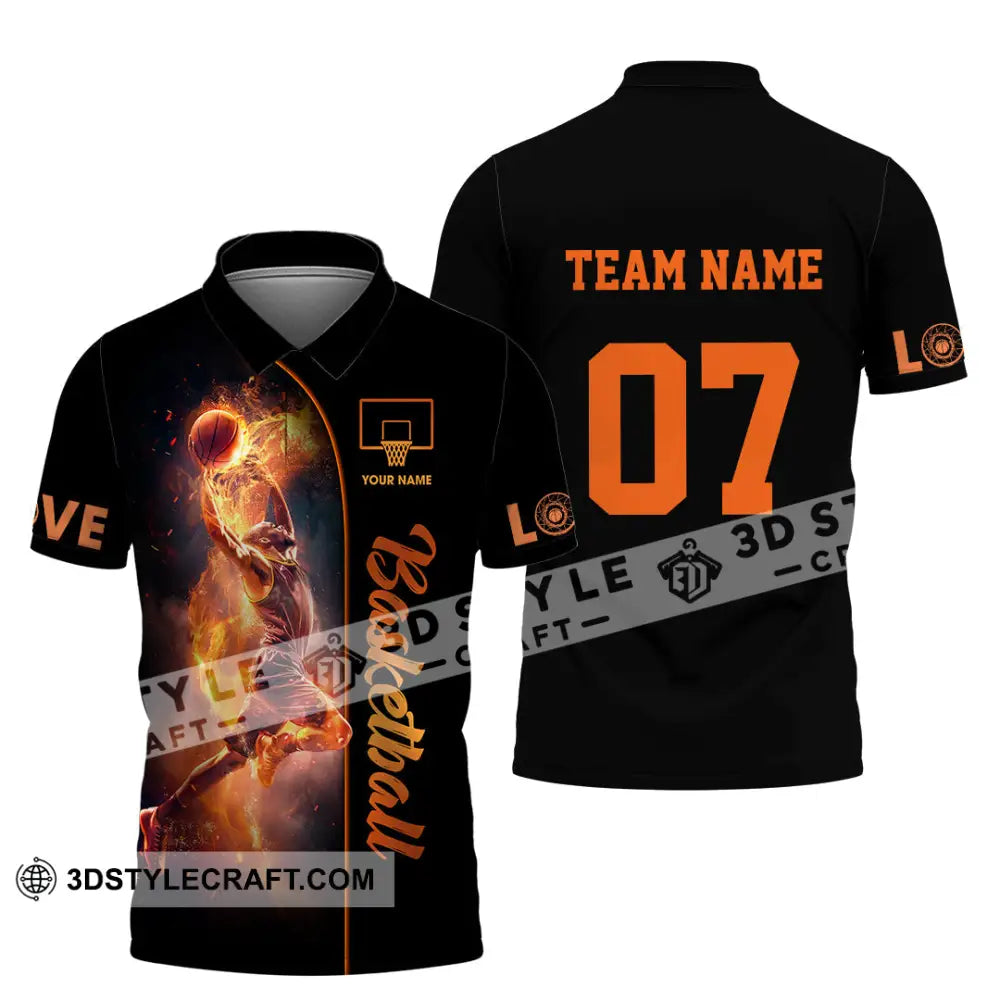 Unisex Shirt - Custom Love Basketball Shirt Polo Shirt / S T-shirt