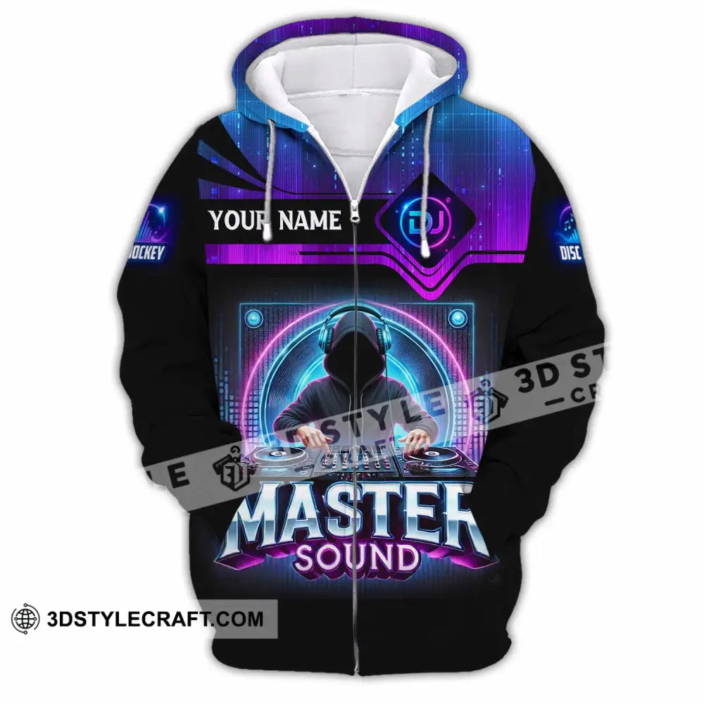 Unisex Shirt - Custom Master Sound 3D Shirt Zipper Hoodie / S T-shirt