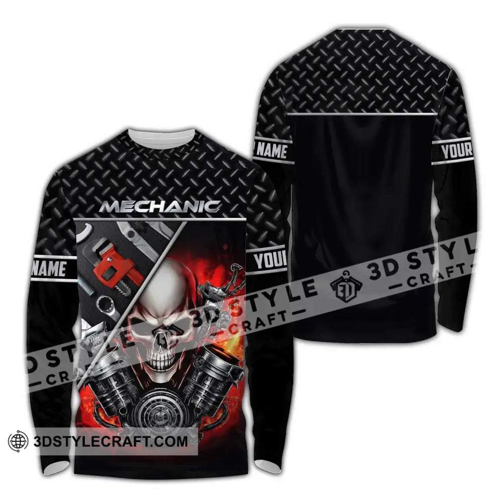Unisex Shirt Custom Mechanic Shirt Long Sleeve Shirt / S T shirt