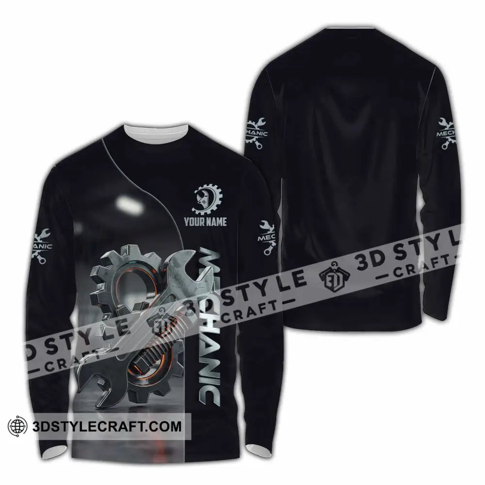 Unisex Shirt Custom Mechanic Shirt Long Sleeve Shirt / S T shirt