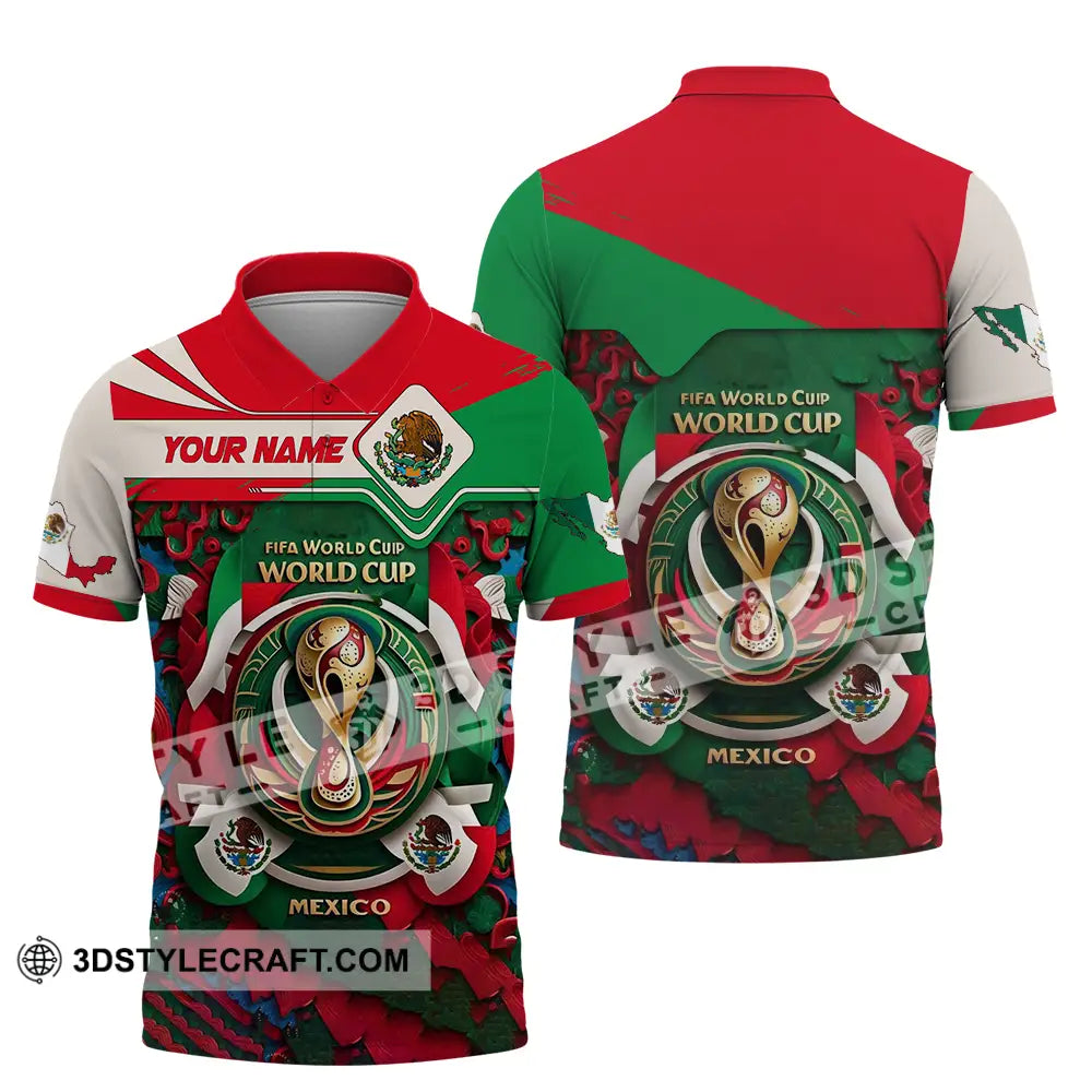Unisex Shirt - Custom Mexico Fifa Club World Cup 2026 3D Shirt Polo Shirt / S T-shirt