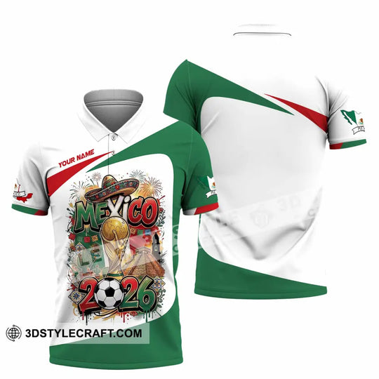 Unisex Shirt - Custom Mexico World Cup 2026 3D Shirt style option 3