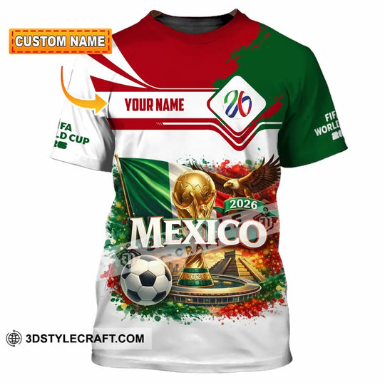 Unisex Shirt - Custom Mexico World Cup 2026 3D Shirt style option 1