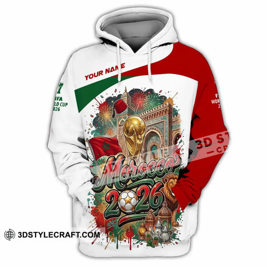 Unisex Shirt - Custom Morocco World Cup 2026 Shirt style option 3