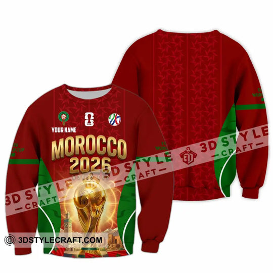 Unisex Shirt - Custom Morocco World Cup 2026 Shirt style option 3