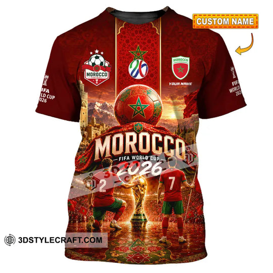 Unisex Shirt - Custom Morocco World Cup 2026 Shirt style option 1