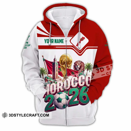Unisex Shirt - Custom Morocco World Cup 2026 Shirt style option 4