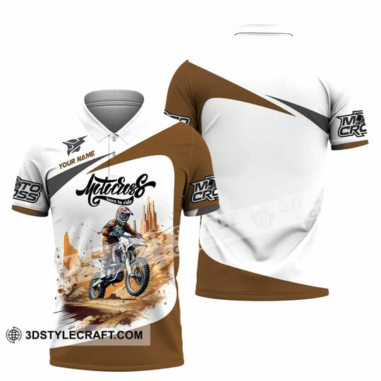 Unisex Shirt - Custom Motocross Born To Ride Shirt style option 3