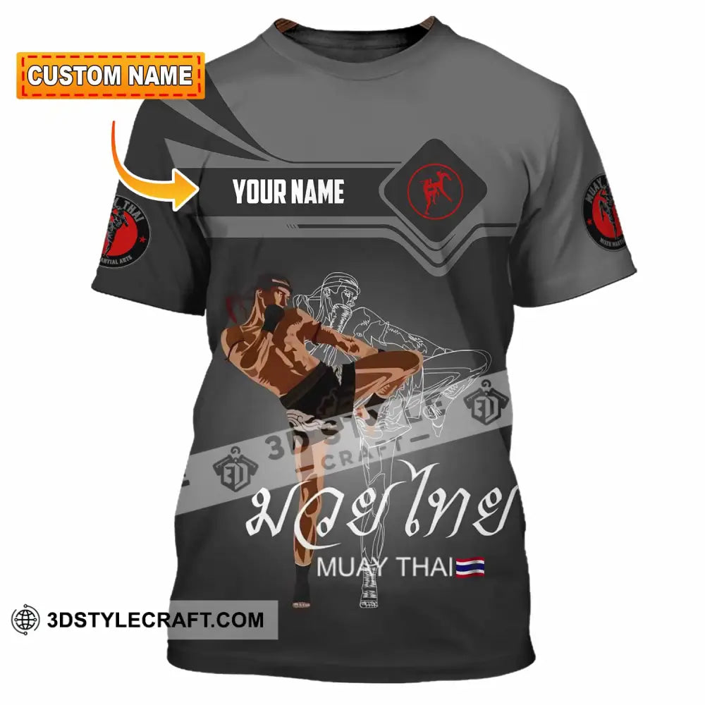 Unisex Shirt - Custom Muay Thai 3D Shirt - T-shirt