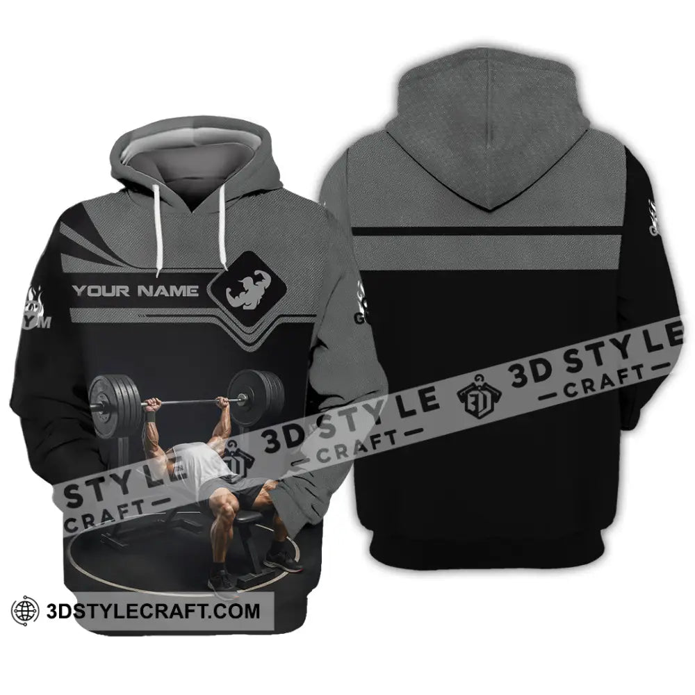 Unisex Shirt - Custom Muscular Man Weightlifting Sports Shirt Hoodie / S T-shirt