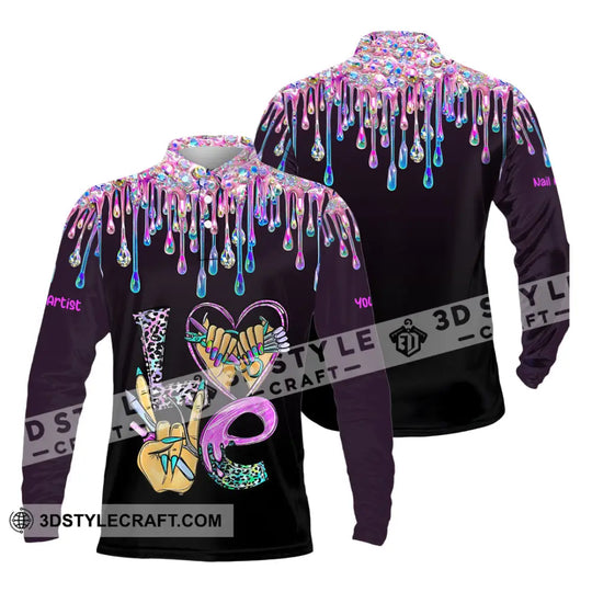 Unisex Shirt - Custom Nails Artist Shirt style option 4