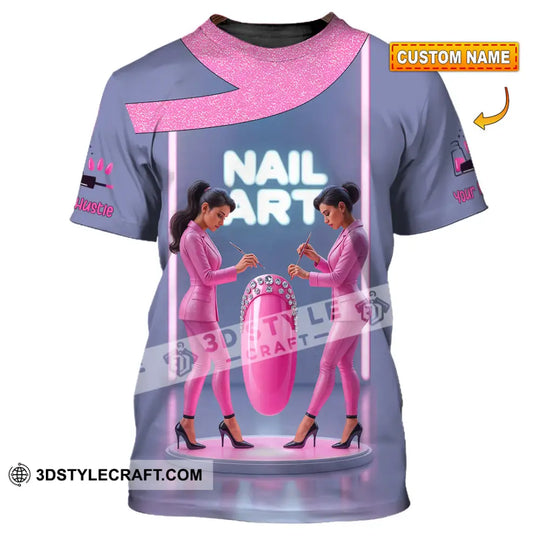 Unisex Shirt - Custom Nails Artist Shirt style option 1