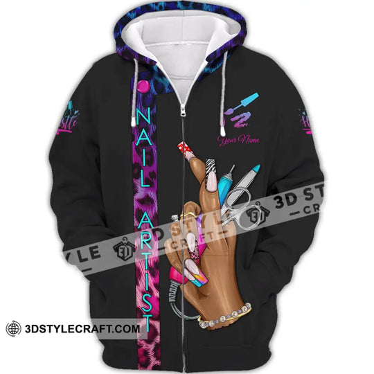 Unisex Shirt - Custom Nails Artist Shirt style option 2