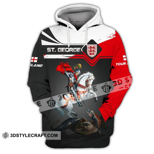 Unisex Shirt - Custom Name 3D Shirt - England ST. George Shirt style option 3