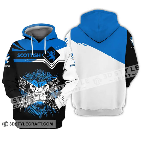 Unisex Shirt - Custom Name 3D Shirt - Scottish Lion style option 3