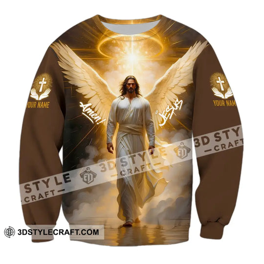 Unisex Shirt - Custom Name Shirt Amen Jesus style option 4