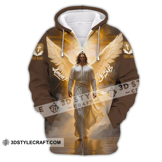 Unisex Shirt - Custom Name Shirt Amen Jesus style option 3