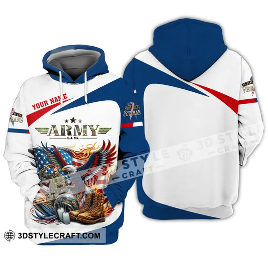 Unisex Shirt - Custom Name America Army Shirt style option 2