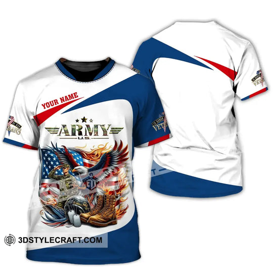 Unisex Shirt - Custom Name America Army Shirt style option 4