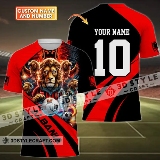 Unisex Shirt - Custom Name And Number Albania Euro 2024 Shirt National Team style option 1
