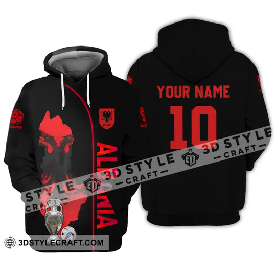 Unisex Shirt - Custom Name And Number Shirt, Albania National Team Euro 2024 style option 2