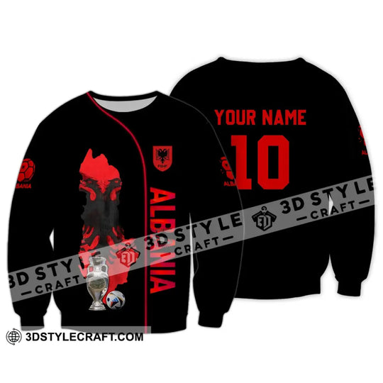 Unisex Shirt - Custom Name And Number Shirt, Albania National Team Euro 2024 style option 4