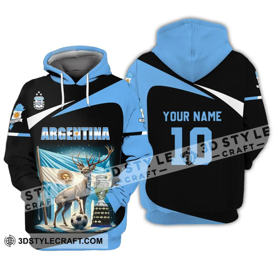 Unisex Shirt - Custom Name And Number Shirt, Argentina National Team Lover style option 2