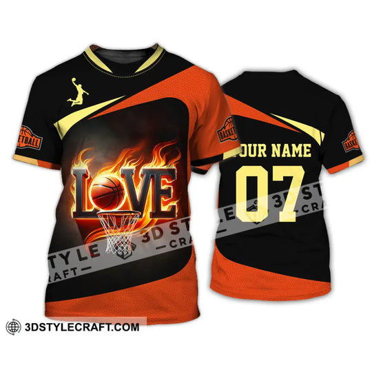 Unisex Shirt, Custom Name and Number Basketball Shirt, Basketball Lover Gift style option 2