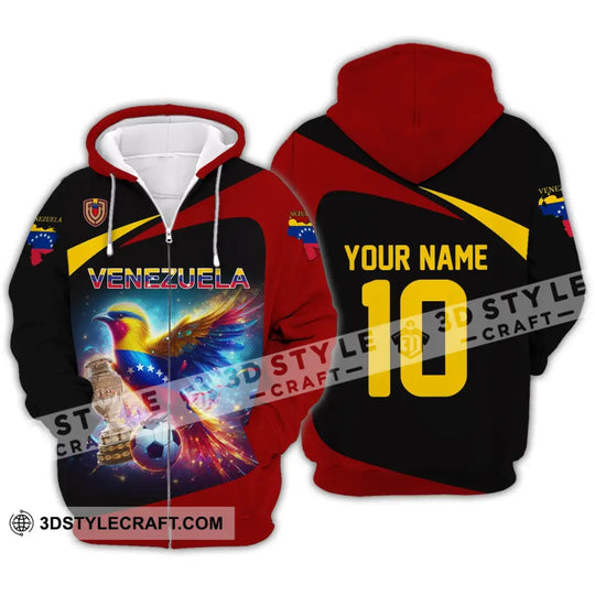 Unisex Shirt - Custom Name And Number COPA 2024 Cup Sport Shirt, Venezuela Team style option 3