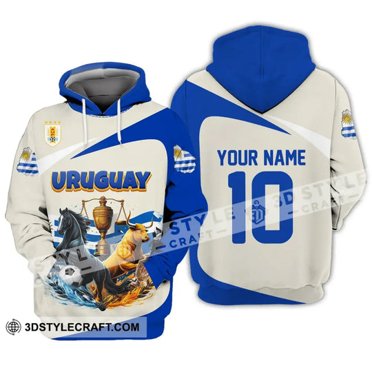 Unisex Shirt - Custom Name And Number COPA 2024 Sport Shirt, Uruguay Flag Color style option 2