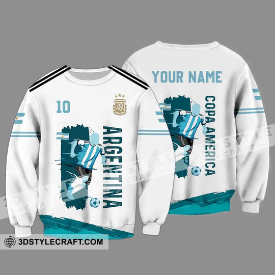 Unisex Shirt - Custom Name And Number Copa America Shirt, Argentina style option 4