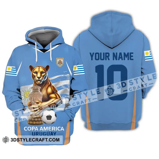 Unisex Shirt - Custom Name And Number COPA America Sport Shirt, Uruguay style option 2