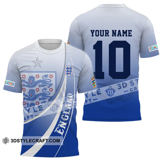Unisex Shirt - Custom Name And Number, England Euro 2024 Shirt style option 3