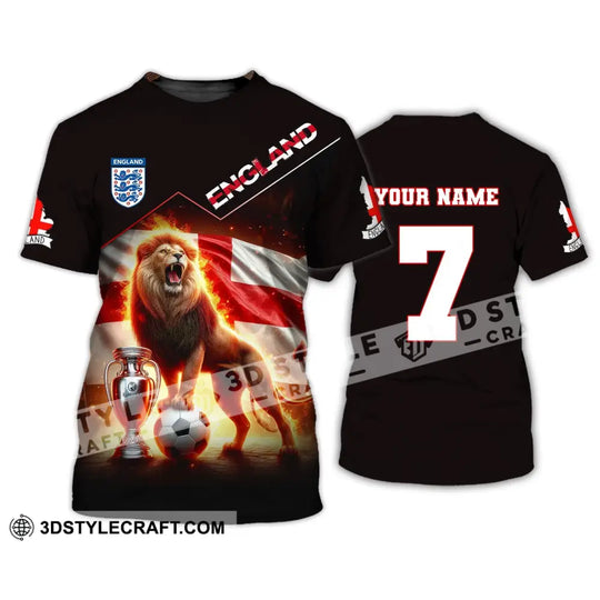 Unisex Shirt, Custom Name and Number England Football Shirt, Euro 2024 Shirt, England Football Polo Long Sleeve style option 2