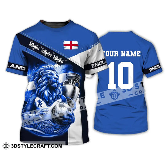 Unisex Shirt, Custom Name and Number England Football Shirt, England Football Polo Long Sleeve, Euro 2024 Shirt style option 2