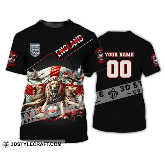 Unisex Shirt, Custom Name and Number England Football Shirt, England Football Polo Long Sleeve, Euro 2024 Shirt style option 3