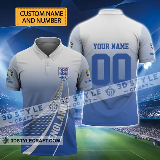 Unisex Shirt - Custom Name And Number England National Team Euro Shirt 2024 style option 1